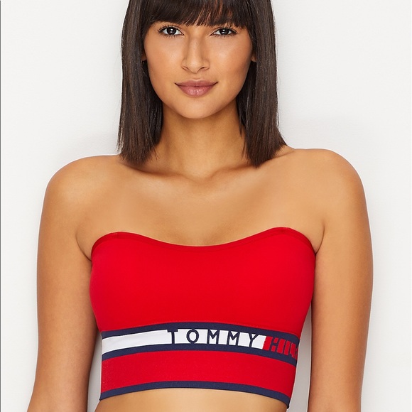 Tommy Hilfiger Other - Tommy Hilfiger Seamless Big Logo Bandeau Sz M NWT